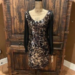 NWT Sequin Black Dress